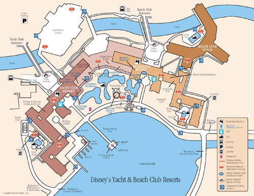 Disney's Beach Club Villas Map