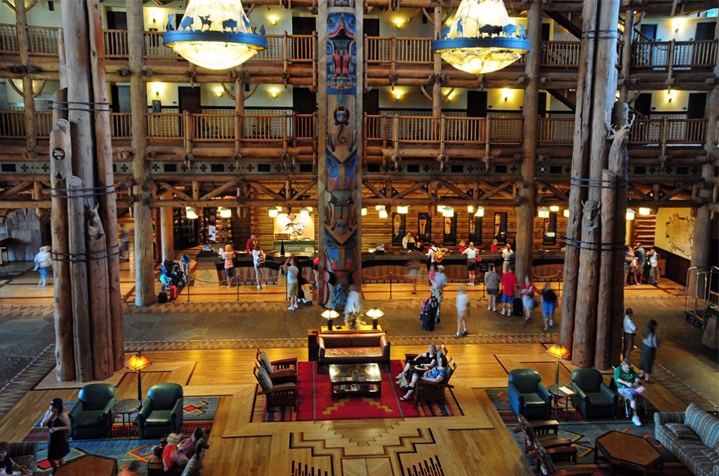 Lobby of Disney's Wilderness Lodge