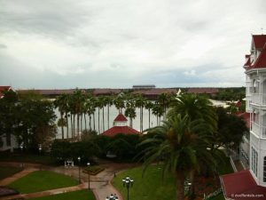 Polynesian and Swan Resorts Seen From Balcony