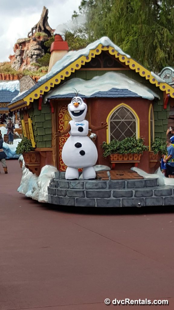 Olaf in Disney Christmas Parade