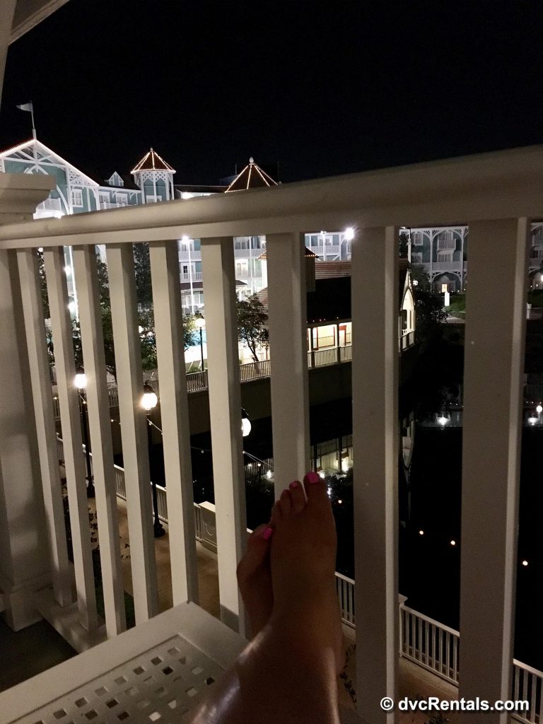 Sitting in Beach Club Balcony 
