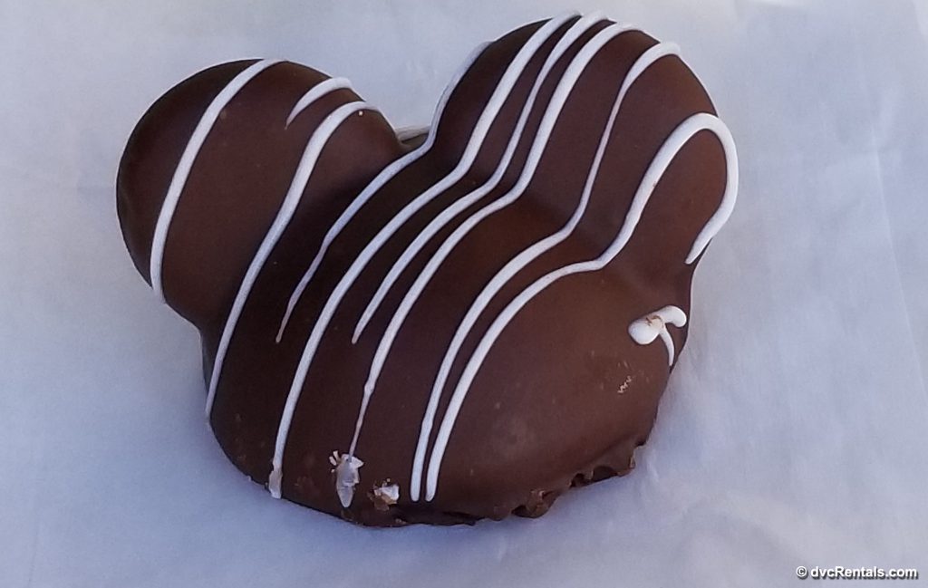 Chocolate covered Mickey Mouse snack