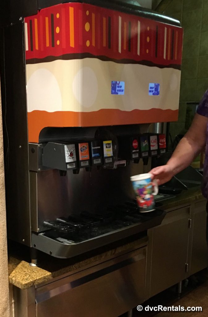 Soft Drink Dispenser for Refillable Disney Cups
