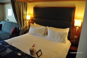 Photo of stateroom aboard the Disney Dream