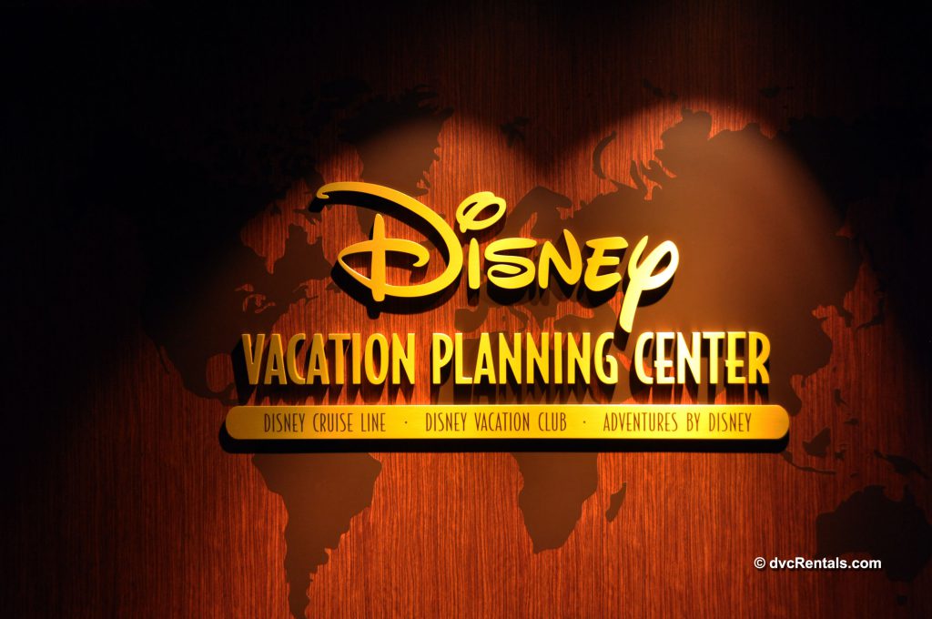 Disney Vacation Planning Center Sign