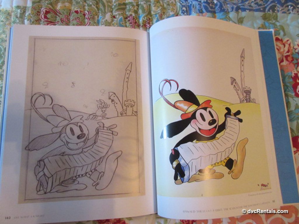 Inside pages of Oswald the Lucky Rabbit: The Search for the Lost Disney Cartoons