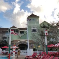 Exterior picture of Disney’s Saratoga Springs Resort & Spa including partial image of pool area