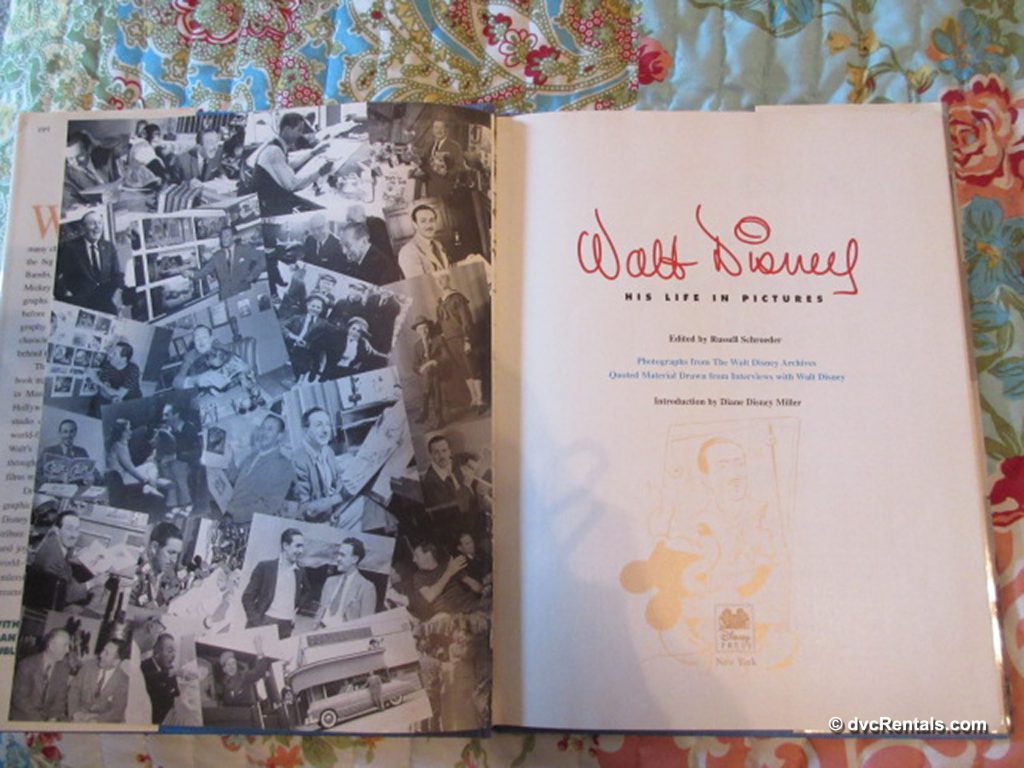 Inside pages of Walt Disney: His Life in Pictures