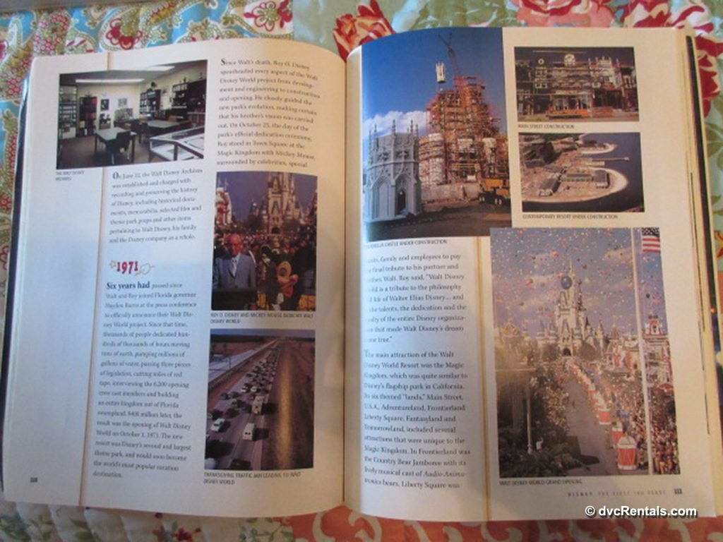 Inside pages of Disney: The First 100 Years