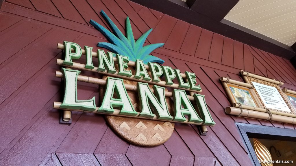 Sign for the Pineapple Lanai restaurant
