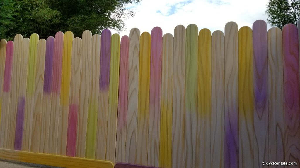 Popsicle Stick Wall