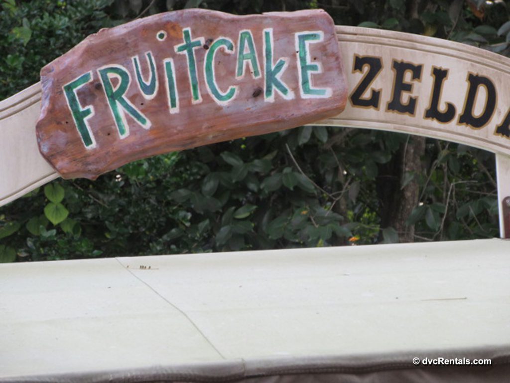 Jungle Cruise sign decorated for Christmas