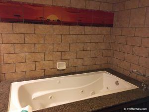 Bathtub with Lion King tiles