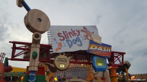 Entrance to Slinky Dog Dash Coaster