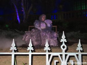 Ghost outside of the Haunted Mansion
