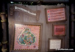 Discovery Island display board