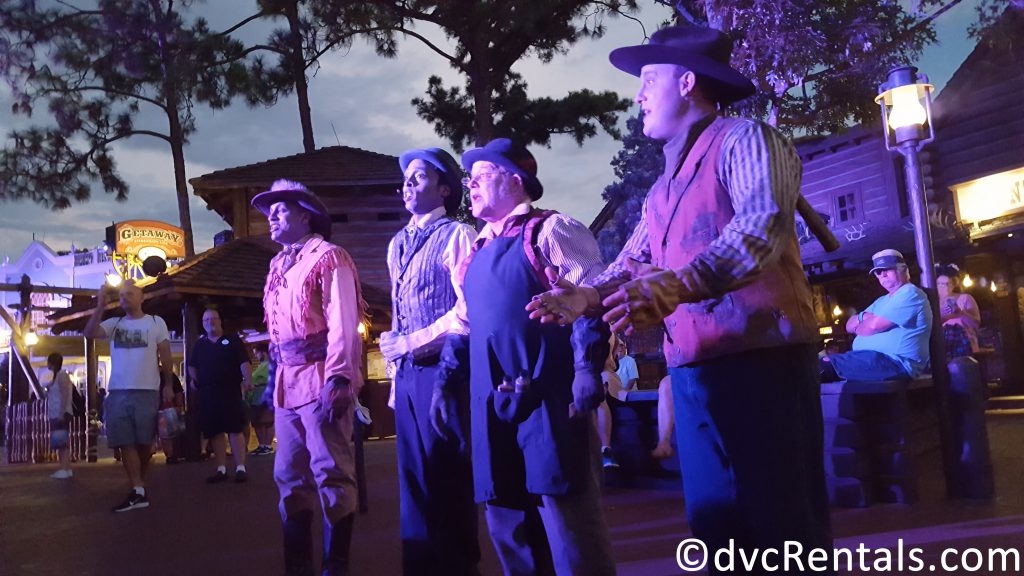 Cadaver Dans performing in Frontierland