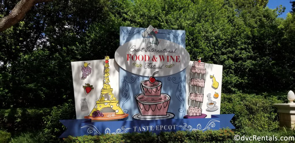 Epcot International Food & Wine Festival Sign