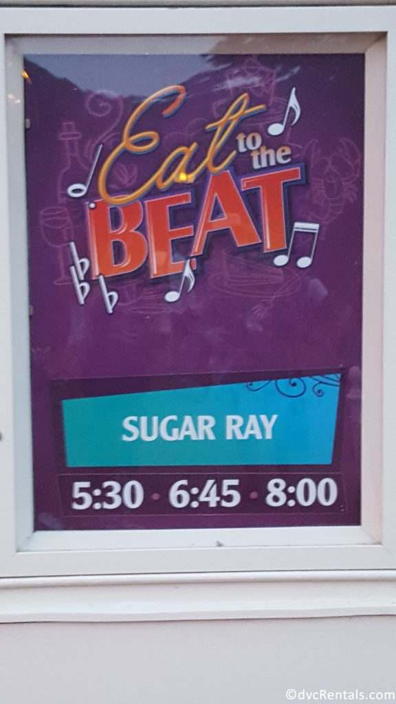 Eat to the Beat Concert Sign