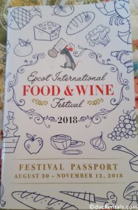 Passport for the 2018 Epcot International Food & Wine Festival