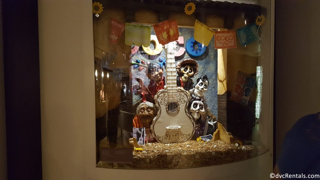 Coco display made out of chocolate