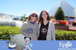 PhotoPass picture of Marilyn and her daughter at Epcot