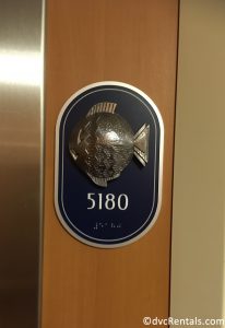 Room number on the Disney Dream with a Fish – Port Side