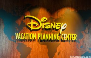 sign for the Disney Vacation Planning center on the Disney Dream