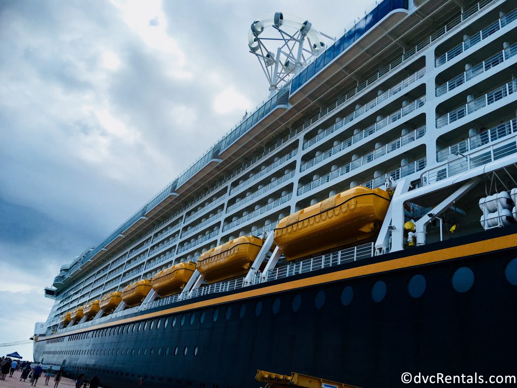 exterior picture of the Disney Dream lifeboats