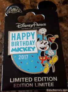Mickey Mouse 2017 Birthday Pin