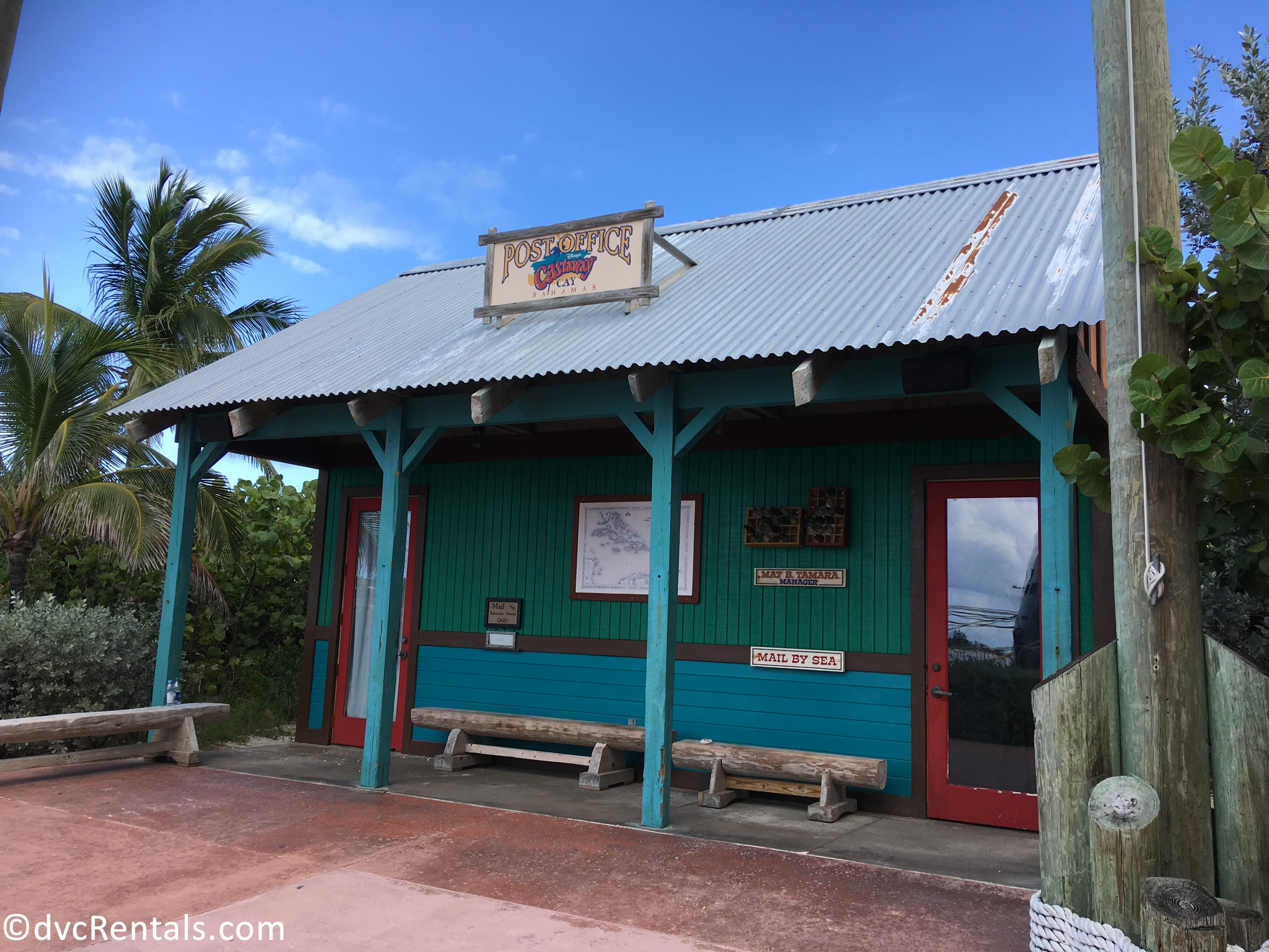 Exterior image of the Castaway Cay Post office
