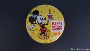 Mickey Mouse 90th Birthday Button