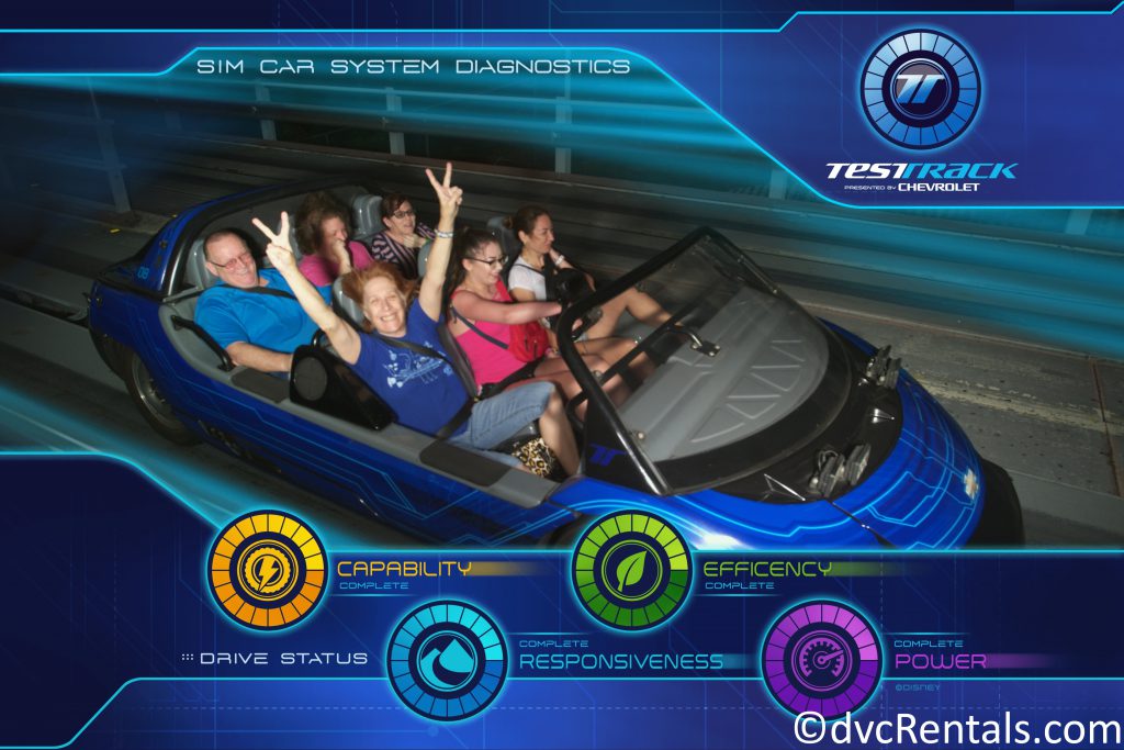 PhotoPass picture from Test Track at Epcot