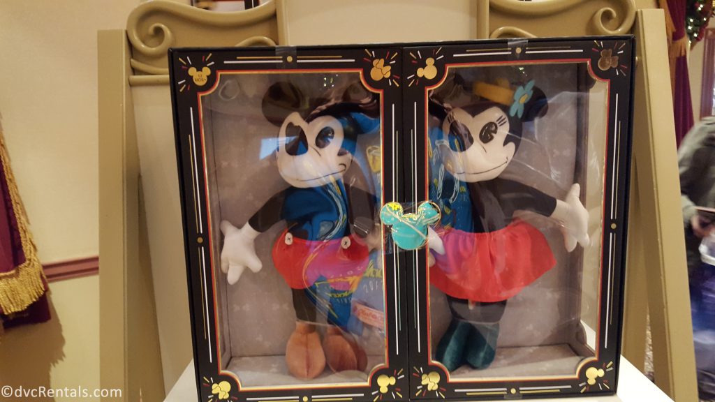 Plush toys for Mickey and Minnie Mouse