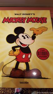 Oversized book about the history of Mickey Mouse