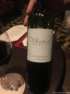 bottle of red wine from the AbracadaBar
