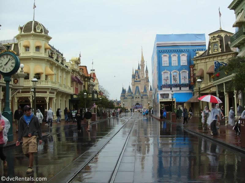 Approaching Cinderella Castle from Main Street U.S.A.
