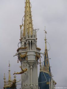 close up of characters on the castle