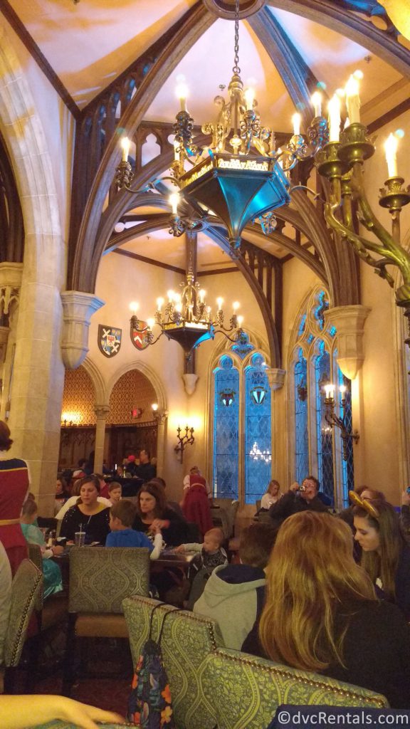 interior images of Cinderella’s Royal table