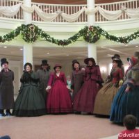Voices of Liberty performing inside the American Pavilion at Epcot