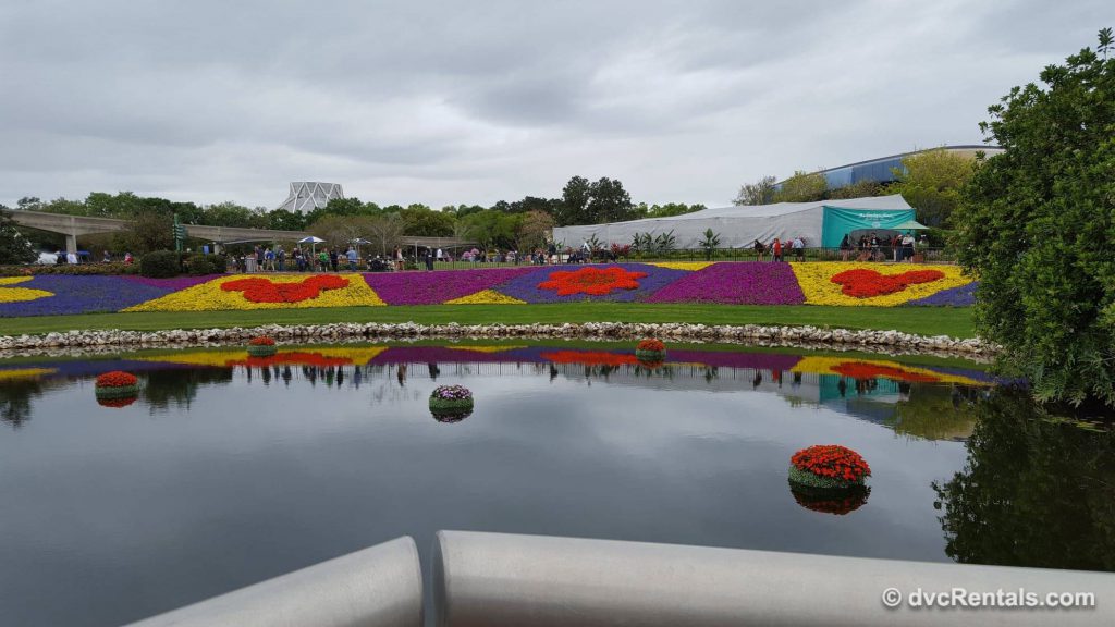 Flower beds at Epcot’s International Flower and Garden Festival