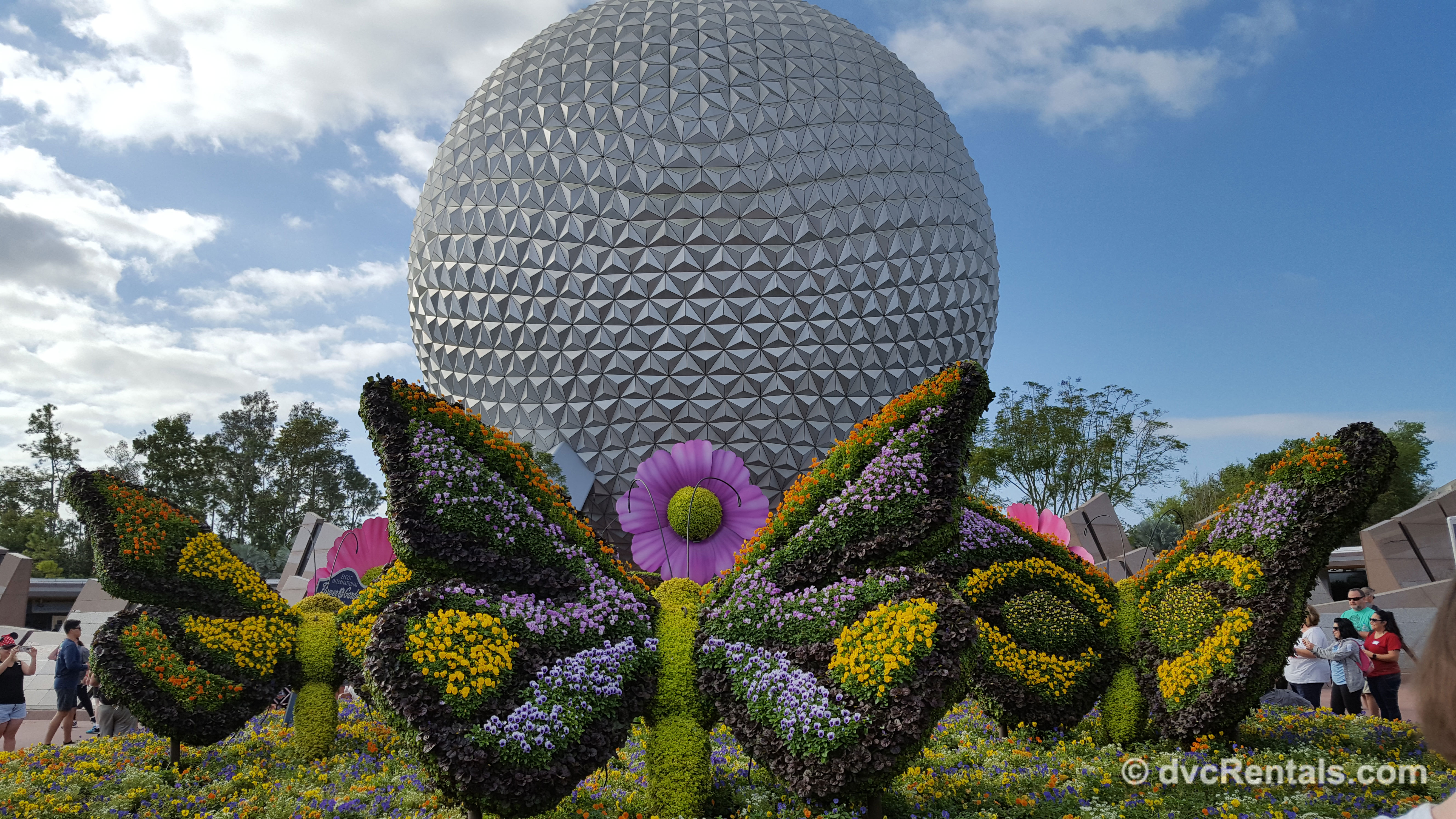 utterfly topiaries at Epcot’s International Flower and Garden Festival 2019
