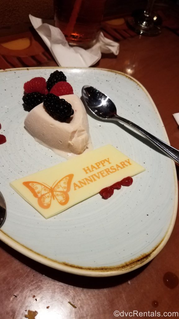 Anniversary Dessert from Sanaa at Disney’s Animal Kingdom – Kidani Village