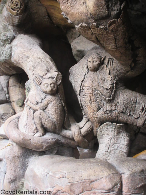 animal sculptures on the Tree of Life