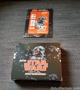 Star Wars Virtual Race magnet and shipping box