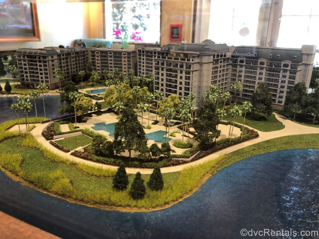 miniature model of Disney’s Riviera Resort