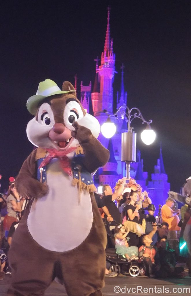 Chip dressed up for Halloween at the Mickey’s Not So Scary Halloween Party