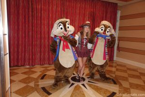 Team Member Stephanie S with Chip and Dale