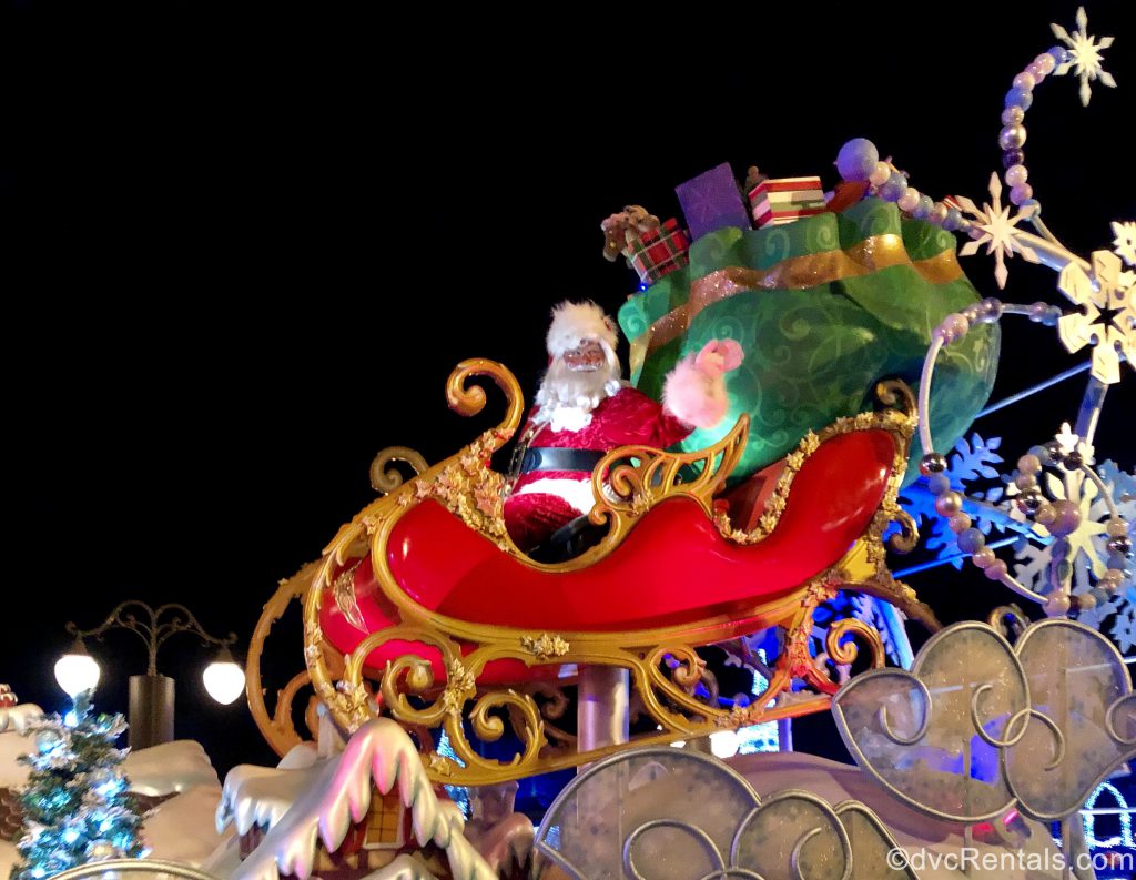 Santa at the Once Upon a Christmastime parade