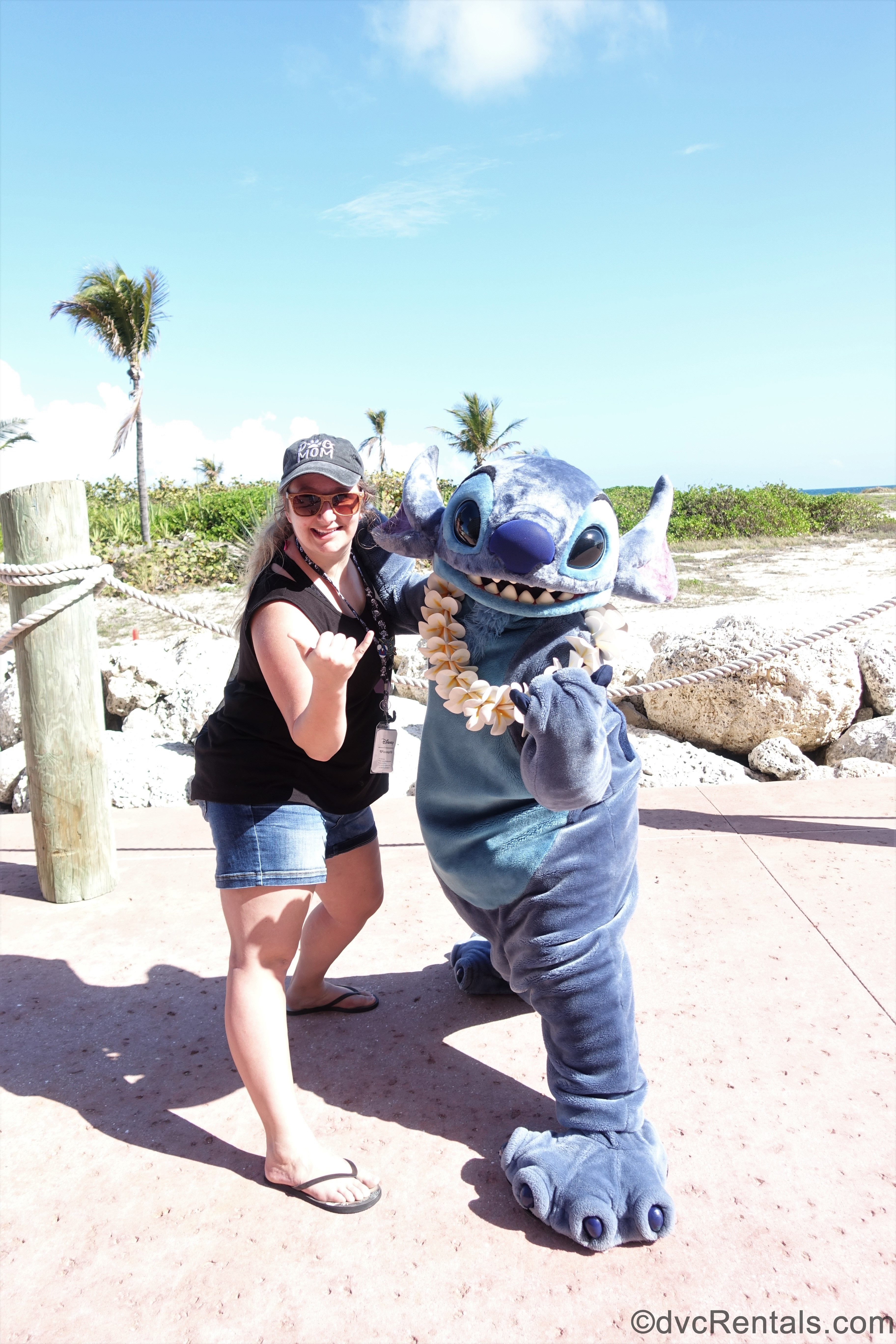 Stith and Team Member Cassie at Castaway Cay